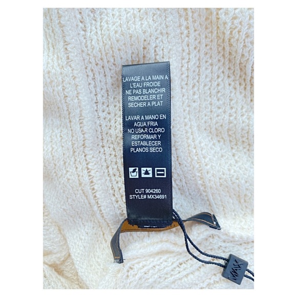 MAX SPORT RIPPLE FRINGE SWEATER-PONCHO BOHO STYLE - Picture 9 of 9